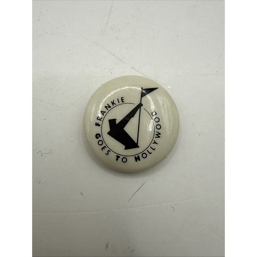 Frankie Goes To Hollywood 1980s Small White Round A&M Records Promo Button Pin